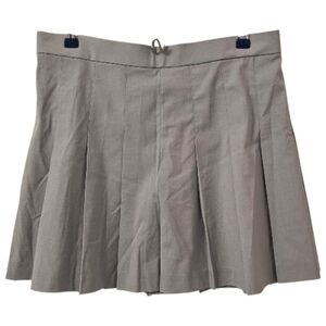 Blue Uniqlo Women's Pleated Mini Skirt